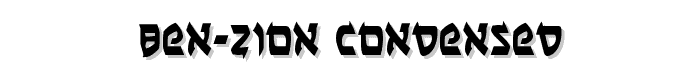 Ben-Zion Condensed font